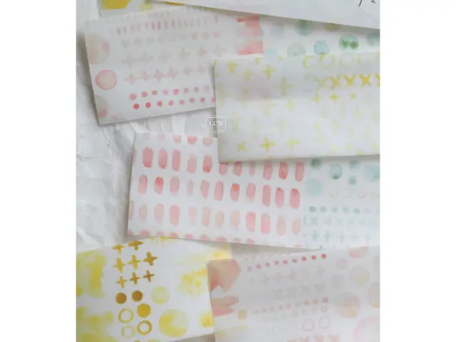 Pre-Order LCN Washi Tape - Watercolor pattern 1
