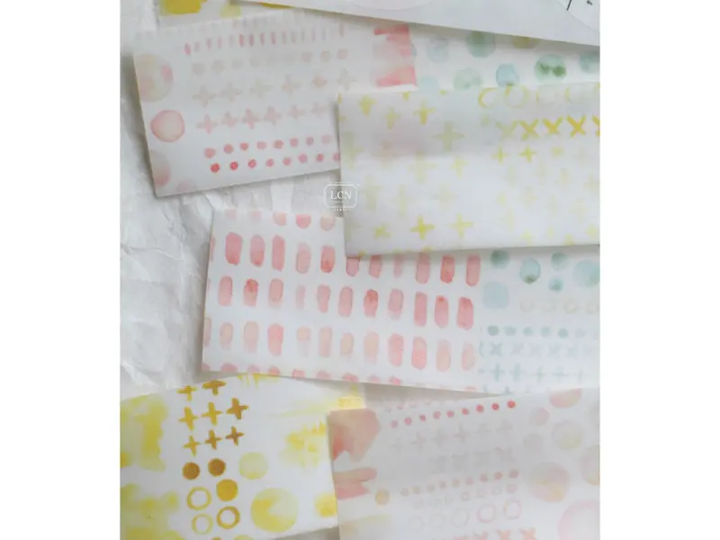 Pre-Order LCN Washi Tape - Watercolor pattern 1