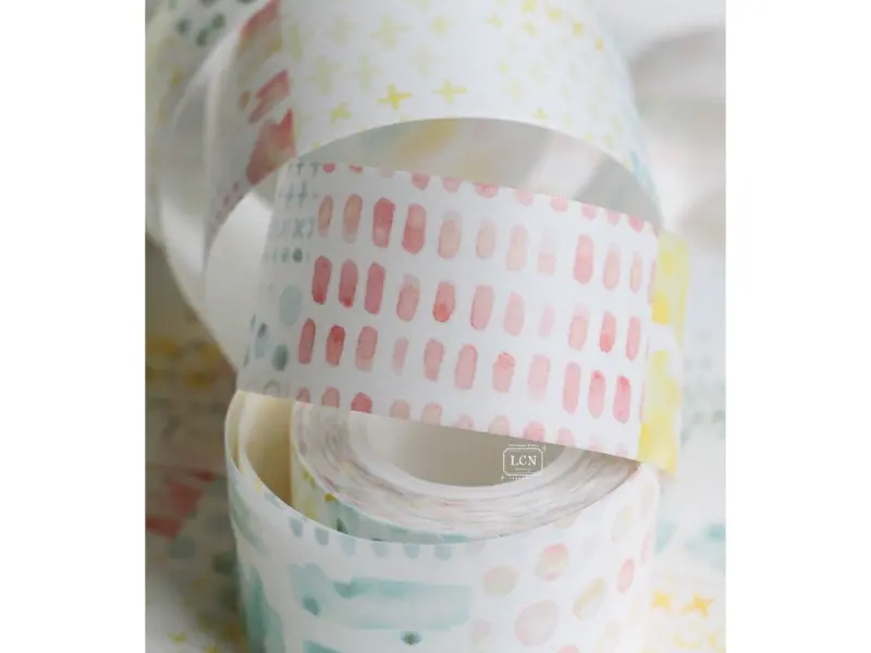 Pre-Order LCN Washi Tape - Watercolor pattern 1