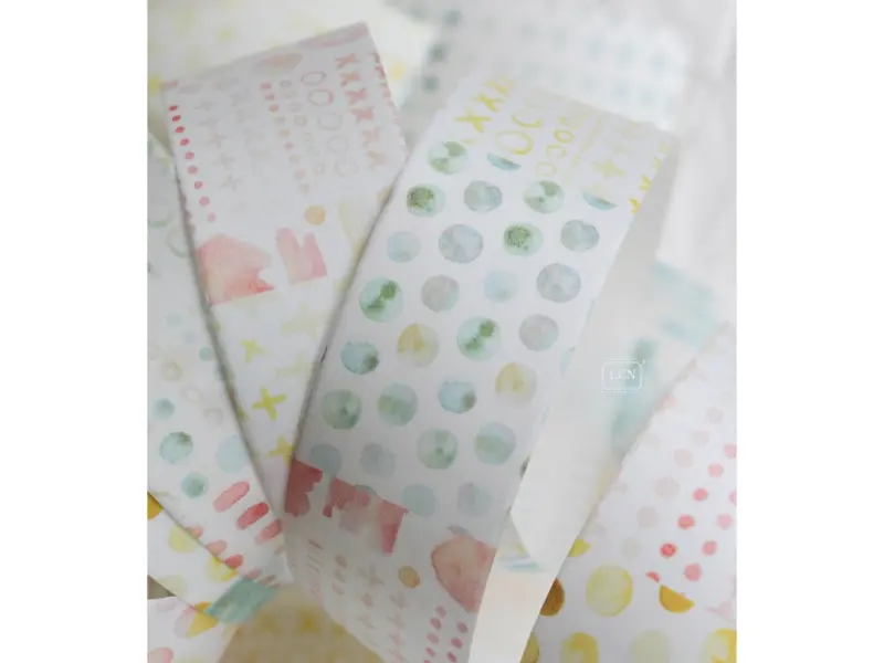 Pre-Order LCN Washi Tape - Watercolor pattern 1