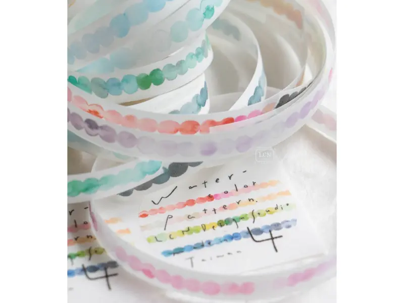 Pre-Order LCN Washi Tape - Watercolor pattern 4