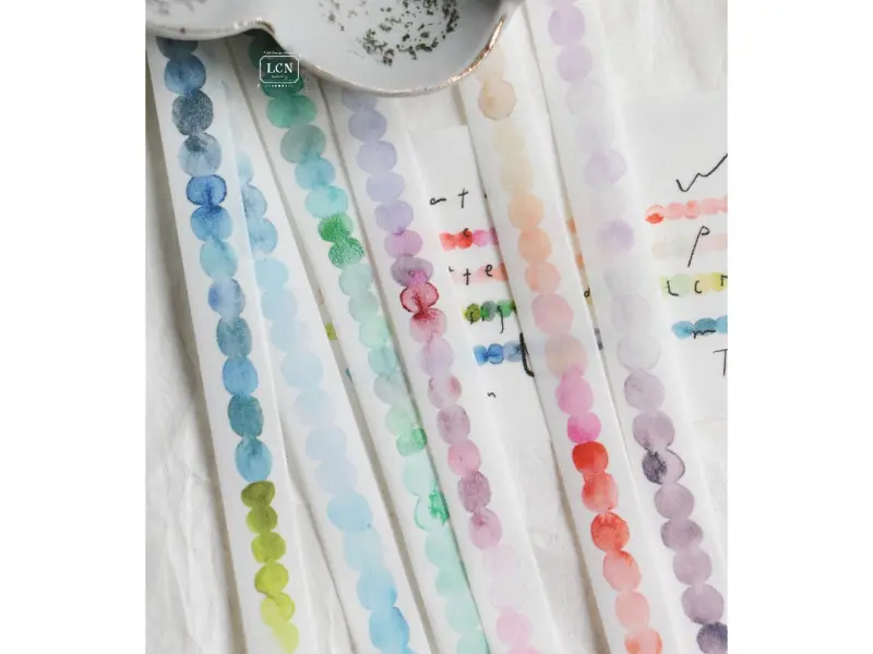Pre-Order LCN Washi Tape - Watercolor pattern 4