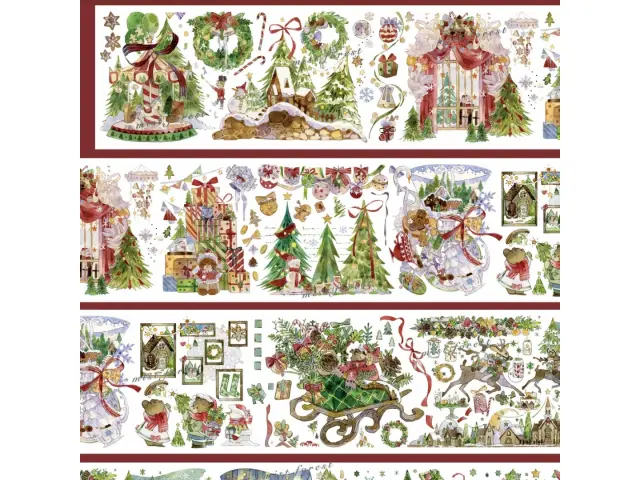 Mist Studio Washi Tape Sample - A Belated Christmas Eve