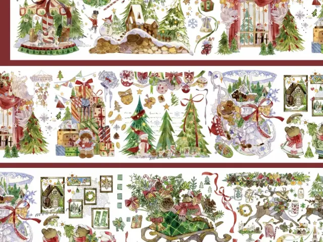 Mist Studio Washi Tape Sample - A Belated Christmas Eve