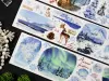Meowpaji Washi Tape Sample - The Snow Falls Silently