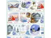 Meowpaji Washi Tape Sample - The Snow Falls Silently