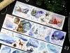 Meowpaji Washi Tape Sample - The Snow Falls Silently