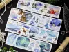 Meowpaji Washi Tape Sample - The Snow Falls Silently