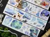 Meowpaji Washi Tape Sample - The Snow Falls Silently
