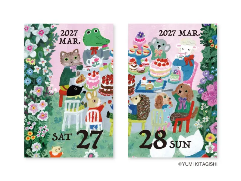 Pre-Order Yumi Kitagishi Mini Daily Calendar