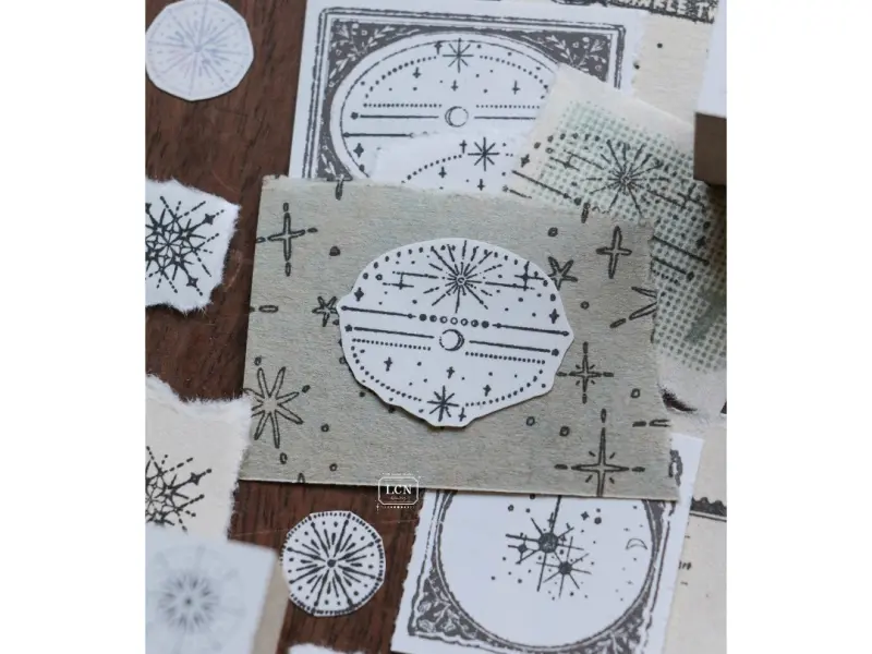 Pre-Order Lin Chia Ning Wooden Rubber Stamp Set - Nebula