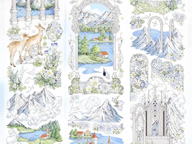 Glacier Museum Washi Tape Sample - Journey to Fimbul