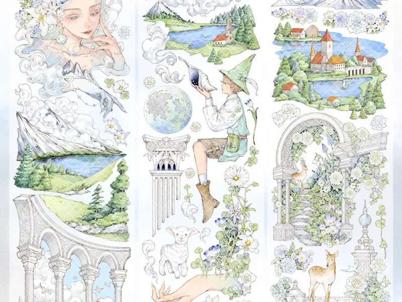 Glacier Museum Washi Tape Sample - Journey to Fimbul
