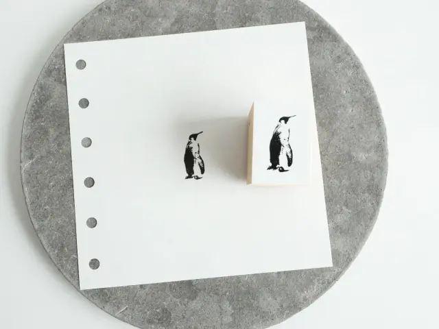 Yohaku Rubber Stamp S-133 - Penguin