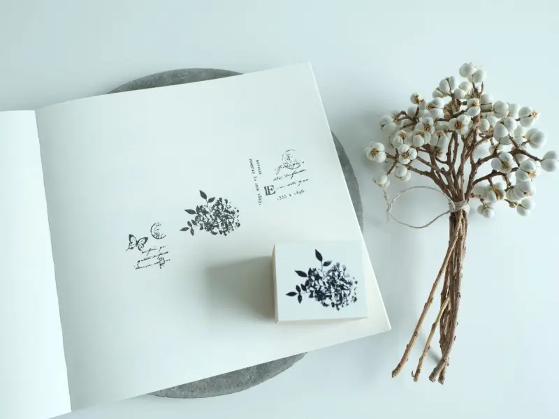 Pre-Order Yohaku Rubber Stamp S-139 - Bouquet