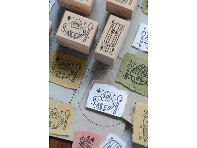 Lin Chia Ning Wooden Rubber Stamp - Shaved Snow