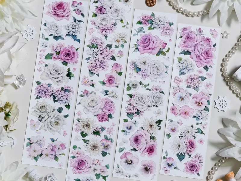 Shine Studio Washi Tape Sample - A Gentle Smile Among Flowers