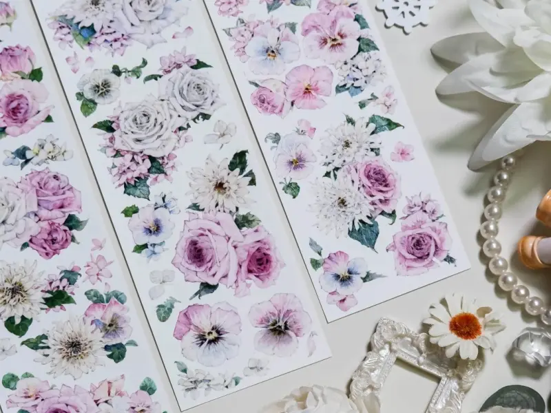 Shine Studio Washi Tape Sample - A Gentle Smile Among Flowers