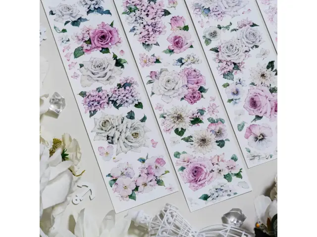 Shine Studio Washi Tape Sample - A Gentle Smile Among Flowers