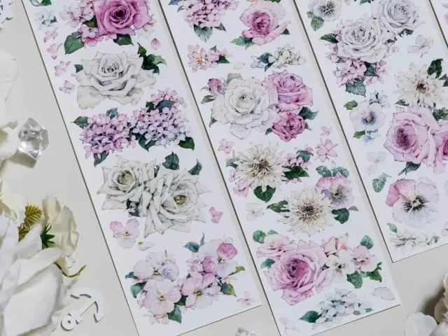 Shine Studio Washi Tape Sample - A Gentle Smile Among Flowers