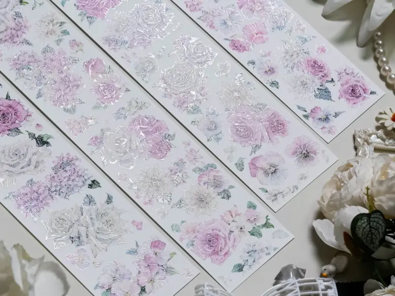 Shine Studio Washi Tape Sample - A Gentle Smile Among Flowers