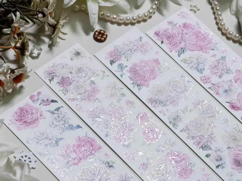 Shine Studio Washi Tape Sample - A Gentle Smile Among Flowers