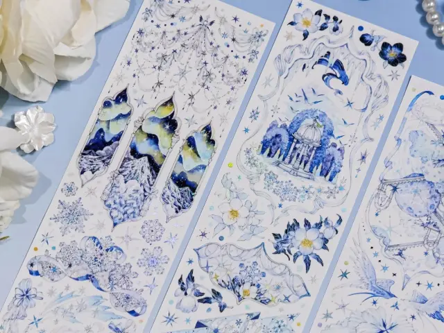 Shine Studio PET Tape Sample - Snow Kiss