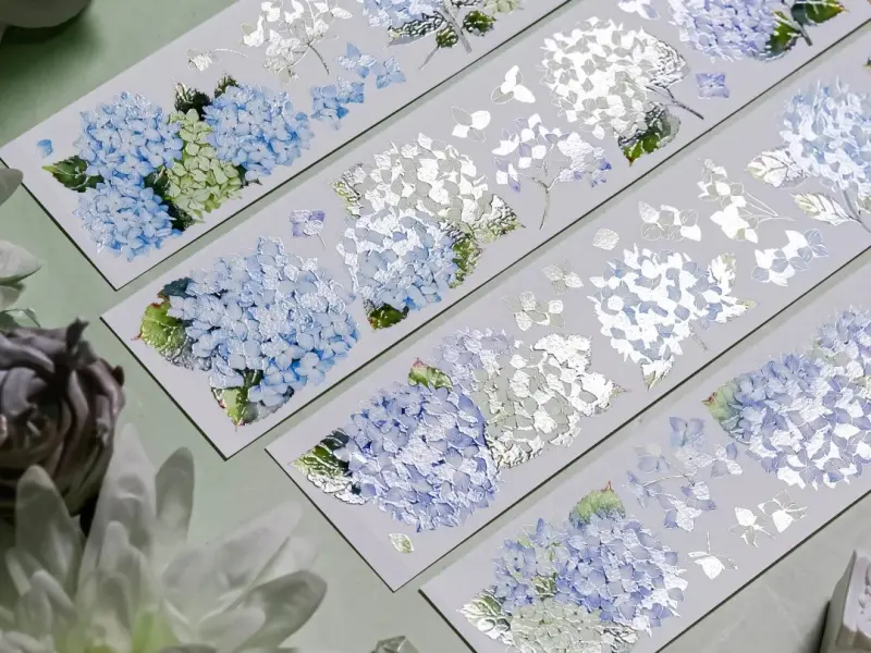Shine Studio Washi Tape Sample - Pastel Round Hydrangeas