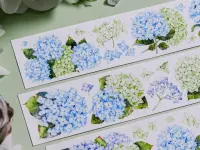 Shine Studio Washi Tape Sample - Pastel Round Hydrangeas
