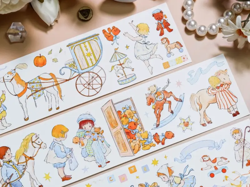 Shine Studio Die-Cut Tape Sample - Playful Dreamland