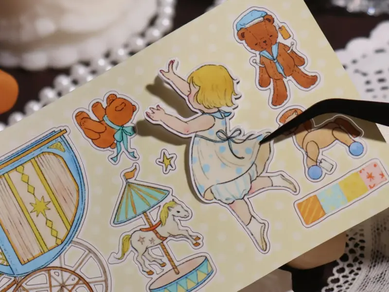 Shine Studio Die-Cut Tape Sample - Playful Dreamland