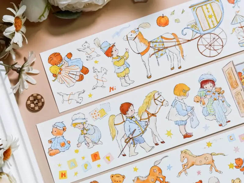 Shine Studio Die-Cut Tape Sample - Playful Dreamland
