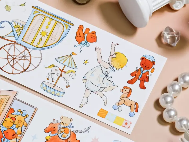 Shine Studio Die-Cut Tape Sample - Playful Dreamland