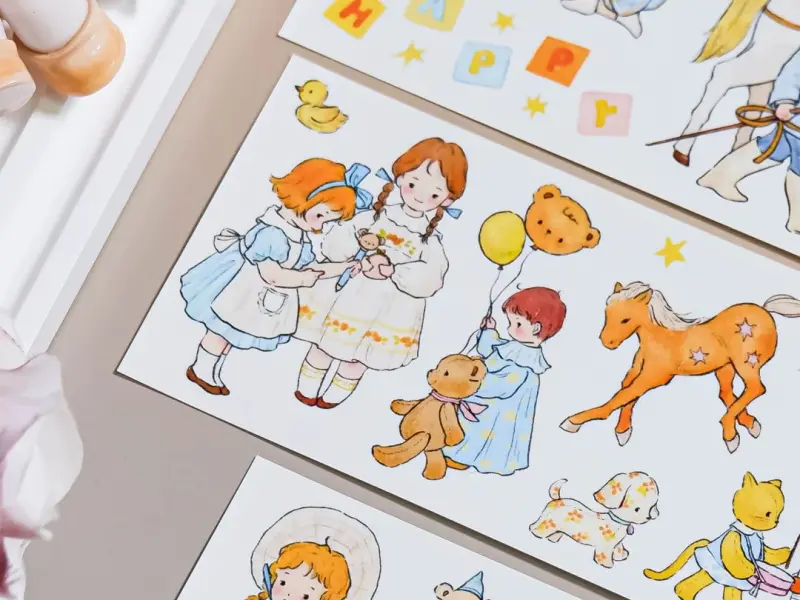 Shine Studio Die-Cut Tape Sample - Playful Dreamland