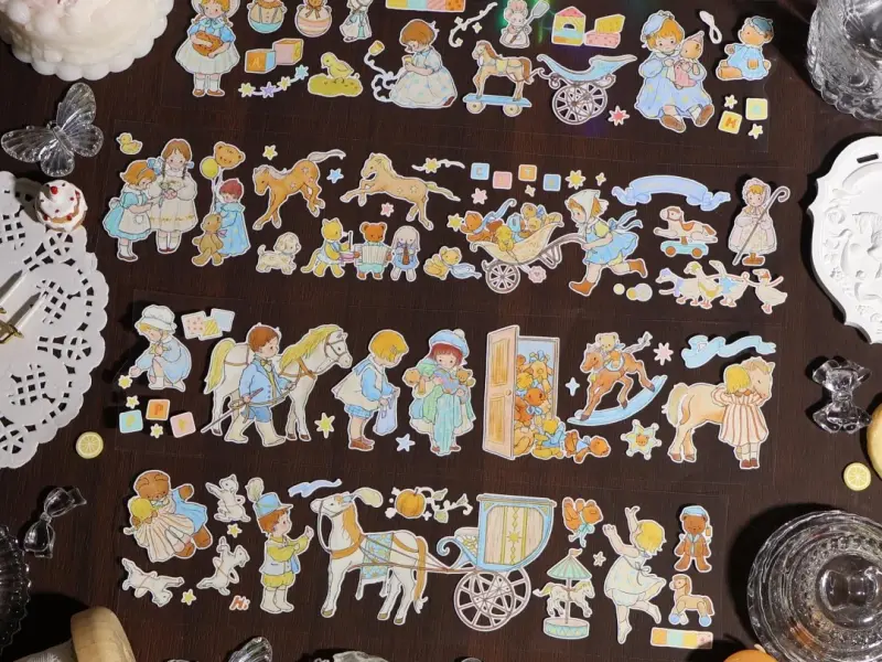 Shine Studio Die-Cut Tape Sample - Playful Dreamland