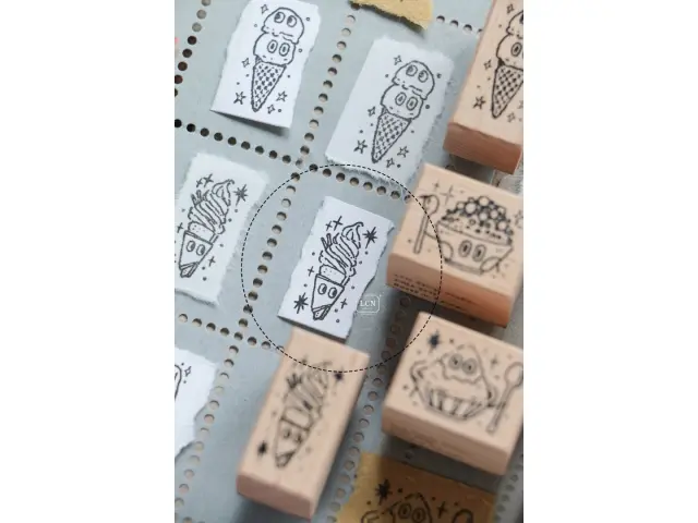 Lin Chia Ning Wooden Rubber Stamp - Soft Serve