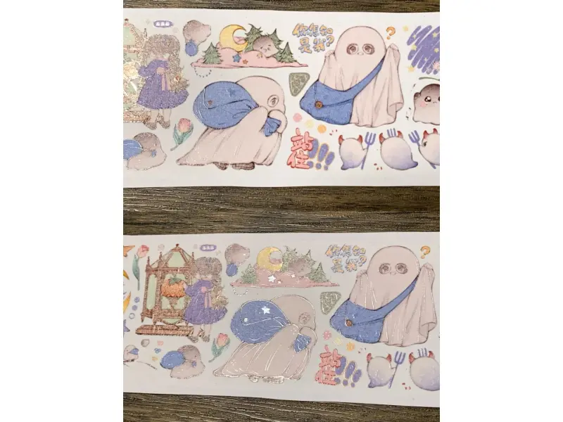 Turtle Studio Washi Tape Sample - Little Cat Ghost