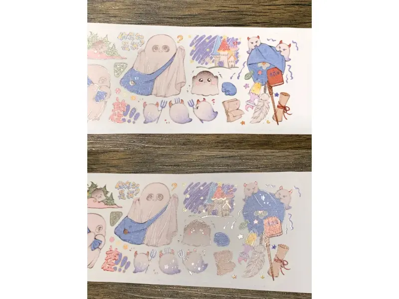 Turtle Studio Washi Tape Sample - Little Cat Ghost