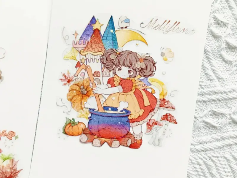 Turtle Studio Washi Tape Sample - Little Cat Ghost
