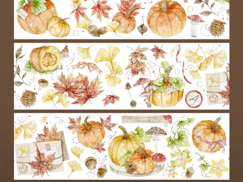 Turtle Studio PET Tape Sample - Pumpkin