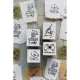 Lin Chia Ning Wooden Rubber Stamp Set - Tiny Signs
