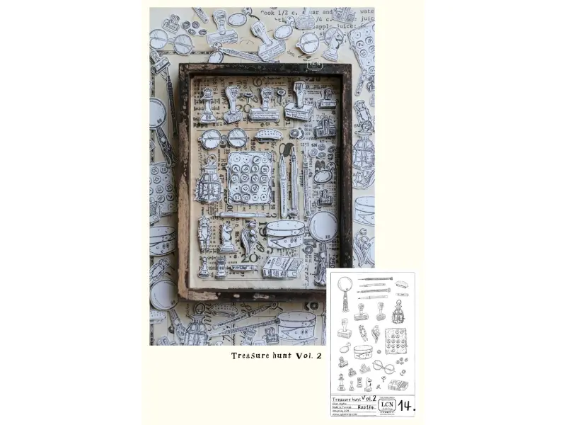 Pre-Order LCN Clear Stamp Set - Treasure Hunt 2