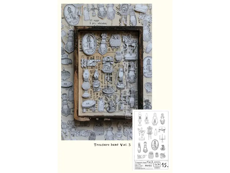 Pre-Order LCN Clear Stamp Set - Treasure Hunt 3