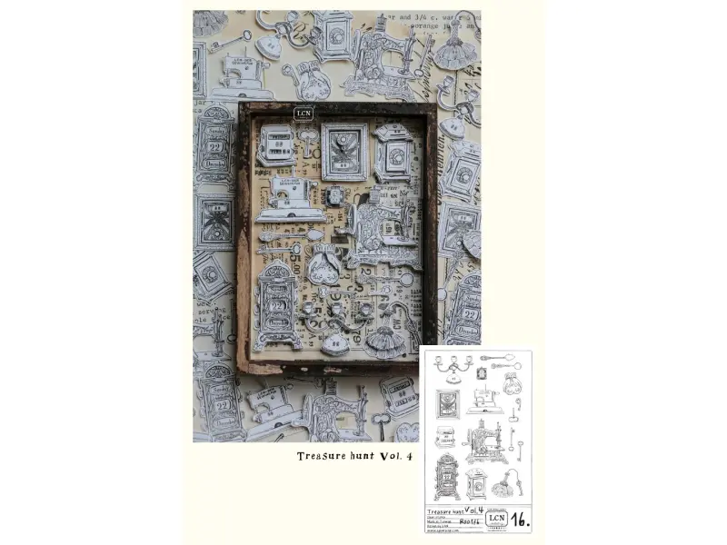 Pre-Order LCN Clear Stamp Set - Treasure Hunt 4