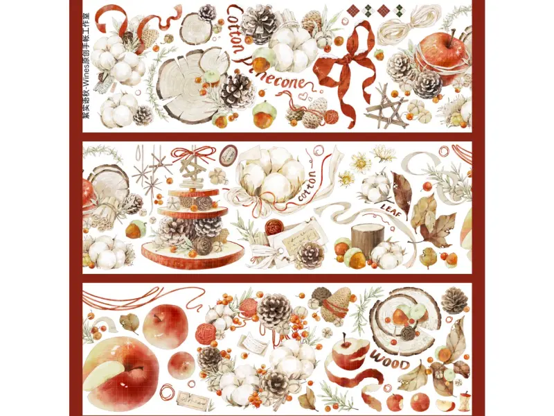 Wines Washi Tape Sample - Whispers Of Autumn