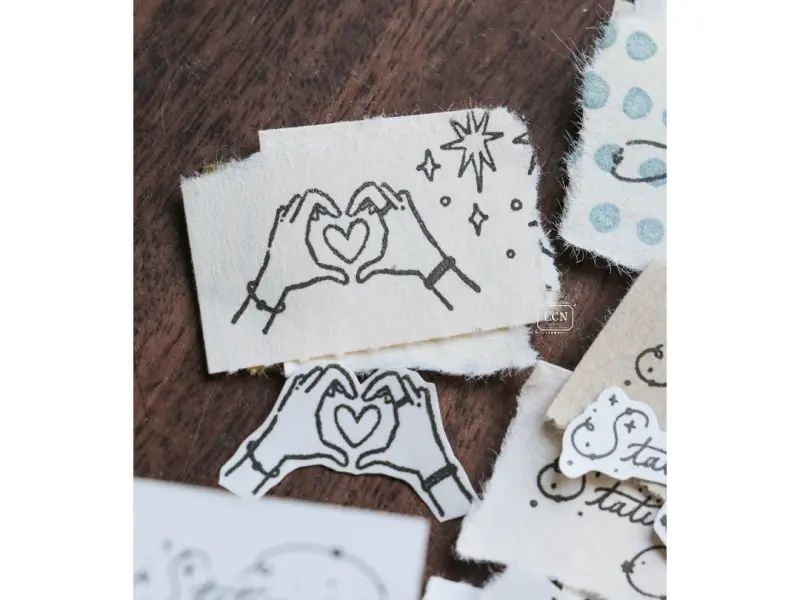 Pre-Order Lin Chia Ning Wooden Rubber Stamp - Heart For You