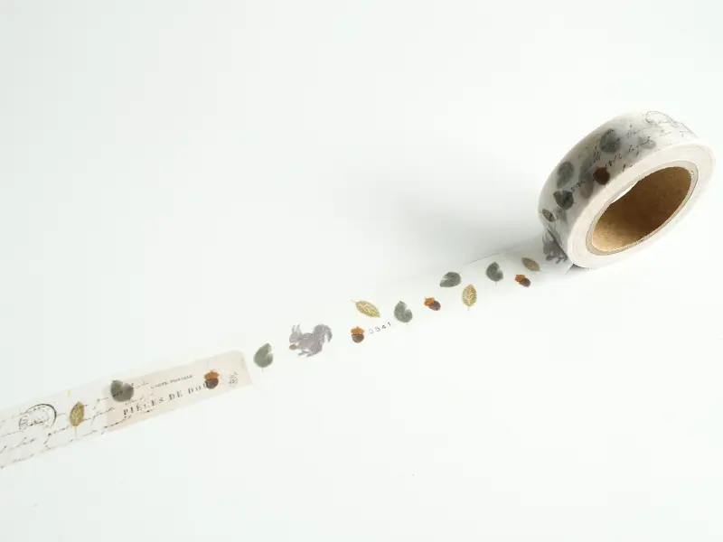 Pre-Order Yohaku Washi Tape Y-190 - Ezo Squirrel