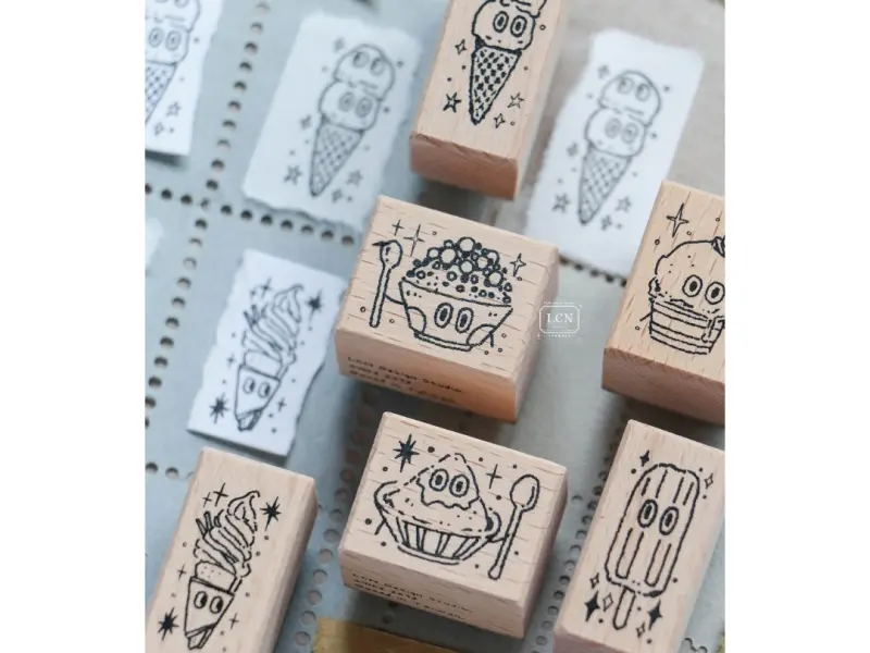Pre-Order Lin Chia Ning Wooden Rubber Stamp - Popsicle