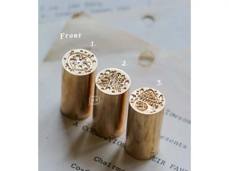 Pre-Order LCN Double-Sided Mini Wax Seal Stamp - Shell
