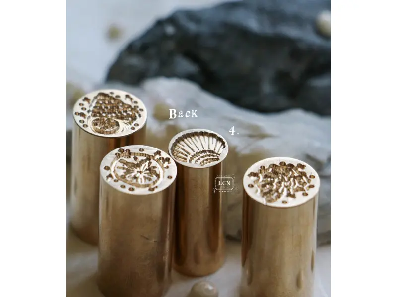 Pre-Order LCN Double-Sided Mini Wax Seal Stamp - Shell